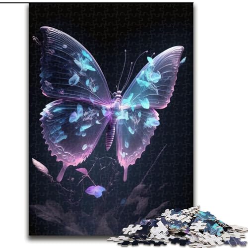 Puzzle für Erwachsene, 1000 Teile, leuchtender Schmetterling, aus Holz, Kinder ab 14 Jahren, 50x75cm, für Teenager und Familienspaß Puzzle für Erwachsene, 1000 Teile, leuchtender Schmetterling, aus Holz, Kinder ab 14 Jahren, 50x75cm, für Teenager und Familienspaß von NBDSOYEWO