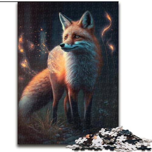 Puzzle für Erwachsene, 1000 Teile, niedliches Kunst-Fuchs-Puzzle, anspruchsvolles Denkspiel, Familienaktivität, Heimdekoration, (Größe: 26x38cm) von NBDSOYEWO
