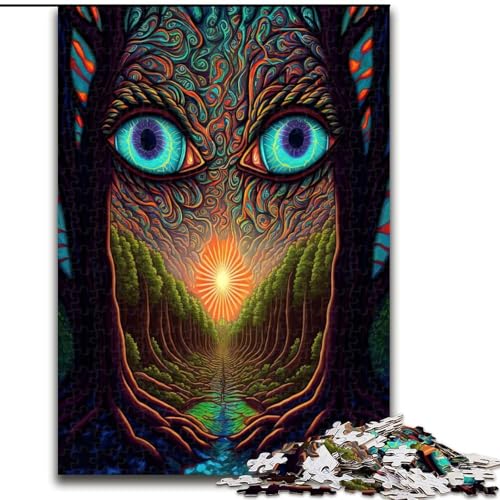 Puzzle für Erwachsene, 1000 Teile, schwierig, psychedelisch, dekomprimierend, intellektuell, pädagogisches Spielzeug, Geburtstagsgeschenk, Geschenke (Größe 50x75cm) von NBDSOYEWO
