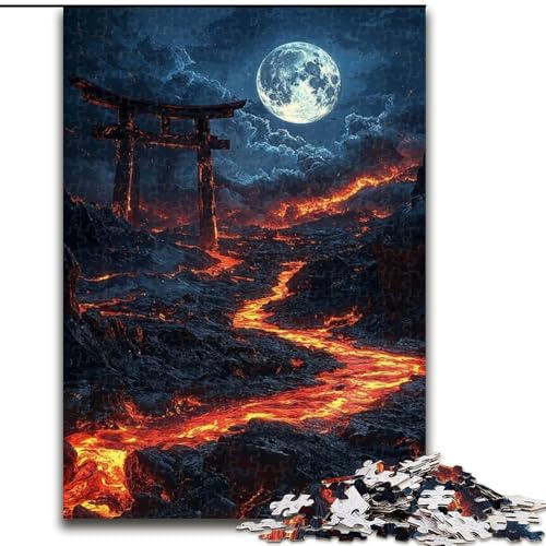 Puzzle für Erwachsene, 1000 Teile, schwieriger Mond, Dekomprimierendes intellektuelles Lernspielzeug, Geburtstagsgeschenk, Geschenke (Größe 50x75cm) von NBDSOYEWO