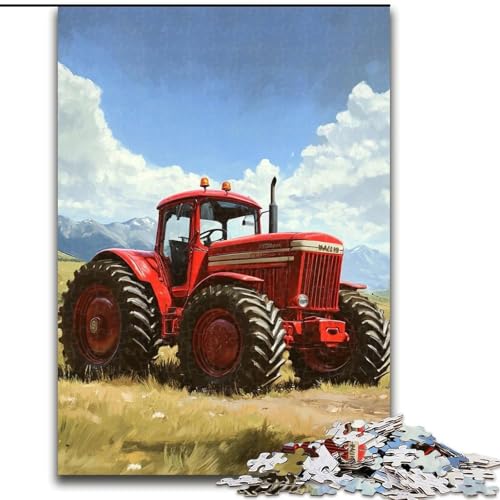 Puzzle für Erwachsene, 1000 Teile, schwieriger Traktor mit landwirtschaftlichen Geräten, entspannendes intellektuelles Lernspielzeug, Geburtstagsgeschenk, Geschenke (Größe 26x38cm) von NBDSOYEWO