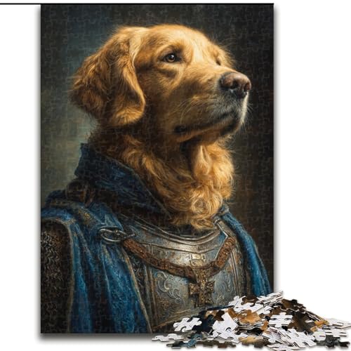 Puzzle für Erwachsene, 1000 Tiere, Golden Retriever, für und ab 14 Jahren, pädagogisches Lernspielzeug, Familienspiele, Geburtstagsgeschenk (Größe 50x75cm) von NBDSOYEWO