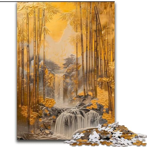 Puzzle für Erwachsene, 1000 japanische Berge, Familienspiel zum Stressabbau, schwierige Herausforderung, stärkt die Liebe zwischen Paaren (Größe 26x38cm) von NBDSOYEWO