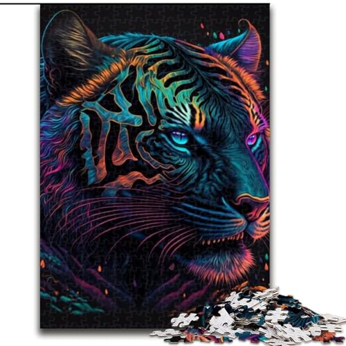 Puzzle für Erwachsene, 1000-teiliges Cosmos Tiger-Puzzle, anspruchsvolles Denkspiel, Familienaktivität, Heimdekoration, (Größe: 26x38cm) von NBDSOYEWO