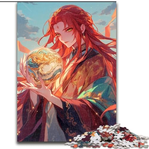 Puzzle für Erwachsene, 1000-teiliges Puzzle, Anime Boy, Quizspiel zur Förderung der Liebe zwischen Paaren für Kinder ab 14 Jahren (Größe 26x38cm) von NBDSOYEWO