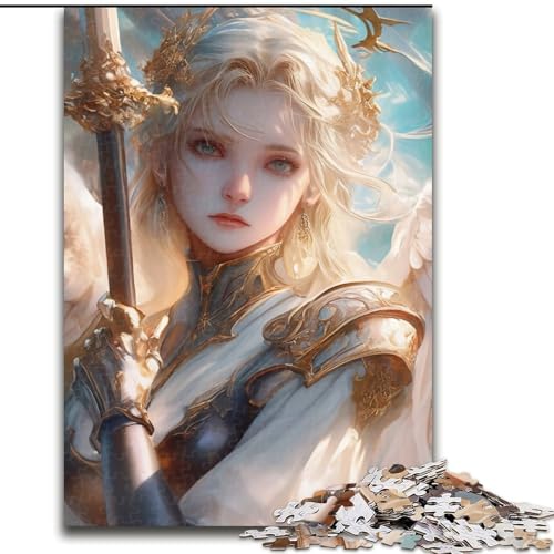 Puzzle für Erwachsene, 1000-teiliges Puzzle, Anime-Engel, Quizspiel, Wanddekoration, einzigartige Geburtstags (Größe 50x75cm) von NBDSOYEWO