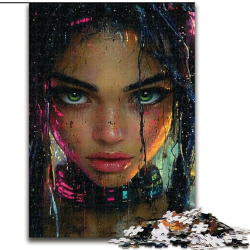 Puzzle für Erwachsene, 1000-teiliges Puzzle, Anime-Mädchen, Quizspiel, stärkt die Liebe zwischen Paaren, für Kinder ab 14 Jahren (Größe 26x38cm) von NBDSOYEWO