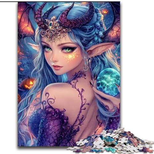 Puzzle für Erwachsene, 1000-teiliges Puzzle, Anime-Mädchen, Quizspiel, stärkt die Liebe zwischen Paaren, für Kinder ab 14 Jahren (Größe 26x38cm) von NBDSOYEWO
