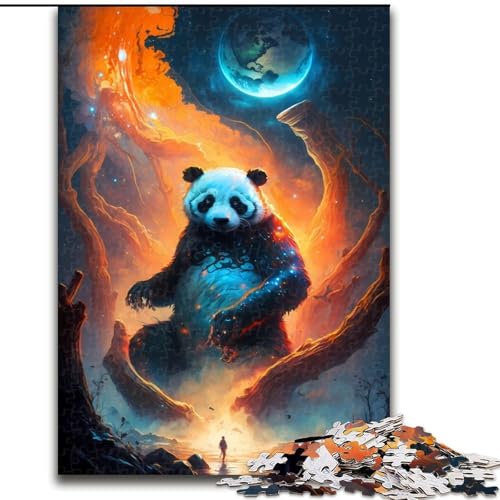 Puzzle für Erwachsene, 1000-teiliges Puzzle, Bezaubernder Panda, Quizspiel, Wanddekoration, einzigartige Geburtstags (Größe 26x38cm) von NBDSOYEWO