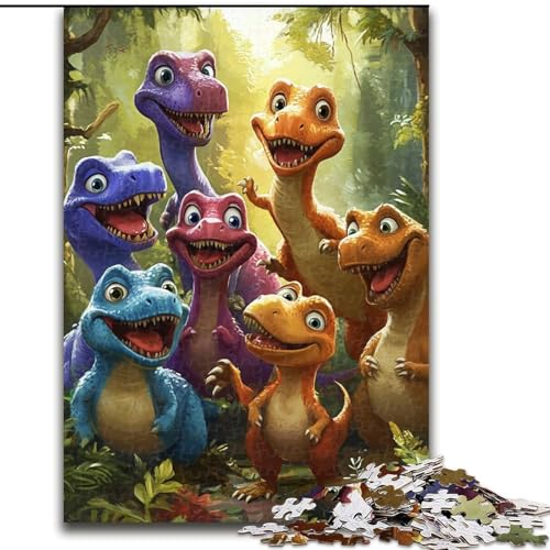 Puzzle für Erwachsene, 1000-teiliges Puzzle, Dinosaurier, Quizspiel, stärkt die Liebe zwischen Paaren, für Kinder ab 14 Jahren (Größe 50x75cm) von NBDSOYEWO