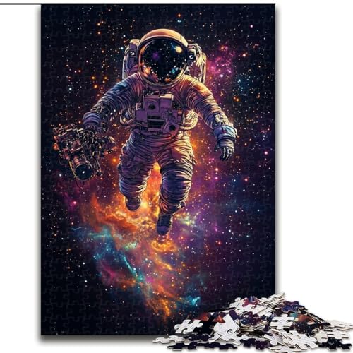 Puzzle für Erwachsene, 1000-teiliges Puzzle, Fantasy-Astronaut, Quizspiel, stärkt die Liebe zwischen Paaren, für Kinder ab 14 Jahren (Größe 26x38cm) von NBDSOYEWO