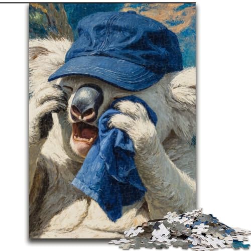 Puzzle für Erwachsene, 1000-teiliges Puzzle, Koala spielt Baseball, Quizspiel zur Stärkung der Liebe zwischen Paaren für Kinder ab 14 Jahren (Größe 26x38cm) von NBDSOYEWO