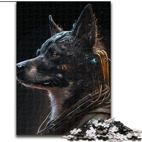 Puzzle für Erwachsene, 1000-teiliges Puzzle, Punk-Menschenhunde, Quizspiel zur Stärkung der Liebe zwischen Paaren für Kinder ab 14 Jahren (Größe 50x75cm) von NBDSOYEWO