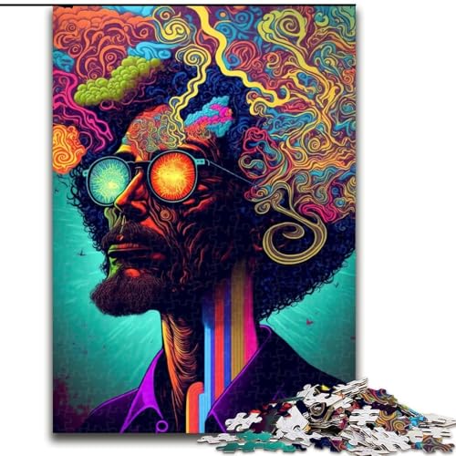Puzzle für Erwachsene, 1000-teiliges Puzzle, psychedelisches Gehirn, Quizspiel, stärkt die Liebe zwischen Paaren für Kinder ab 14 Jahren (Größe 26x38cm) von NBDSOYEWO