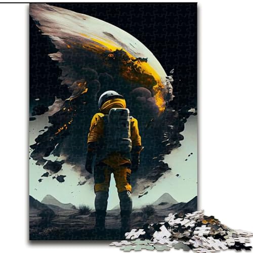 Puzzle für Erwachsene, 1000-teiliges Puzzle Astronaut auf Filmplakat, Quizspiel, Wanddekoration, einzigartige Geburtstags (Größe 26x38cm) von NBDSOYEWO