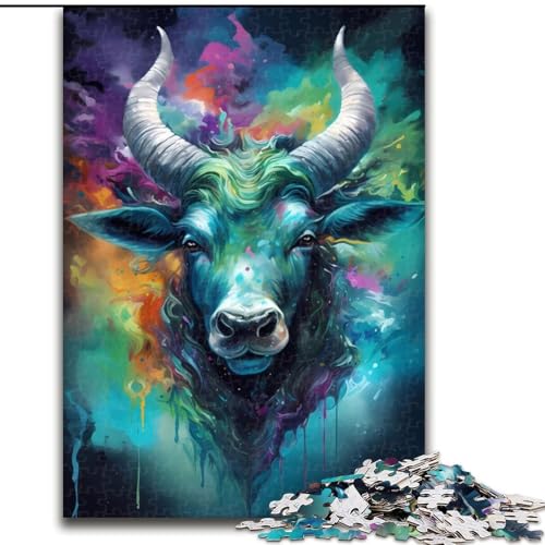 Puzzle für Erwachsene, 1000-teiliges Puzzle Kuh-Zauber, Quizspiel zur Stärkung der Liebe zwischen Paaren für Kinder ab 14 Jahren (Größe 50x75cm) von NBDSOYEWO