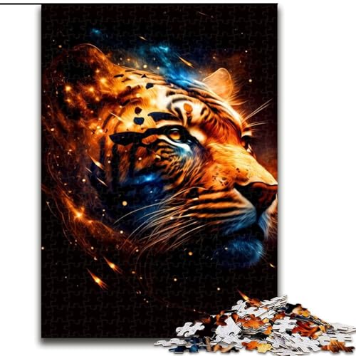 Puzzle für Erwachsene, 1000-teiliges Puzzle Tiger, Quizspiel zur Stärkung der Liebe zwischen Paaren für Kinder ab 14 Jahren (Größe 50x75cm) von NBDSOYEWO