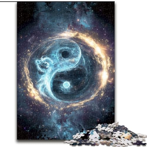 Puzzle für Erwachsene, 1000-teiliges Puzzle Yin und Yang, Quizspiel zur Stärkung der Liebe zwischen Paaren für Kinder ab 14 Jahren (Größe 26x38cm) von NBDSOYEWO