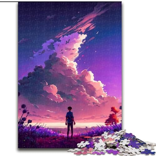 Puzzle für Erwachsene, 1000-teiliges Puzzle im japanischen Stil, Quizspiel, Wanddekoration, einzigartige Geburtstags (Größe 50x75cm) von NBDSOYEWO