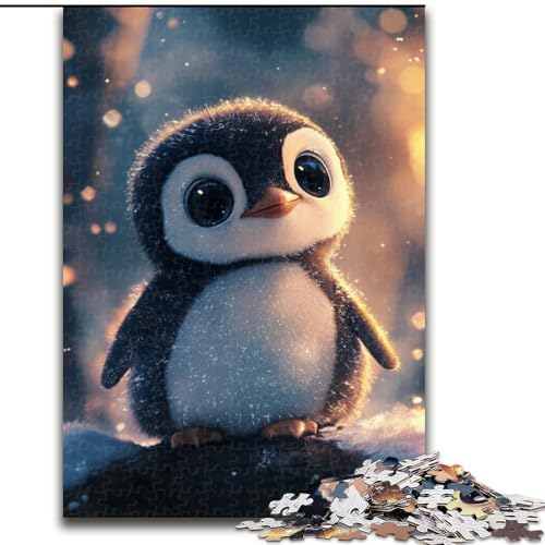 Puzzle für Erwachsene 1000 Baby-Pinguin, für und ab 14 Jahren, pädagogisches Lernspielzeug, Familienspiele, Geburtstagsgeschenk (Größe 50x75cm) von NBDSOYEWO