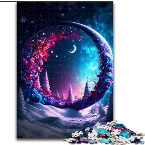 Puzzle für Erwachsene 1000 Der geheimnisvolle Mond aus Holz, für Jugendliche ab 14 Jahren, Heimdekoration 50x75cm, als Geburtstags-, Urlaubs-, Weihnachts Puzzle für Erwachsene 1000 Der geheimnisvolle Mond aus Holz, für Jugendliche ab 14 Jahren, Heimdekoration 50x75cm, als Geburtstags-, Urlaubs-, Weihnachts von NBDSOYEWO