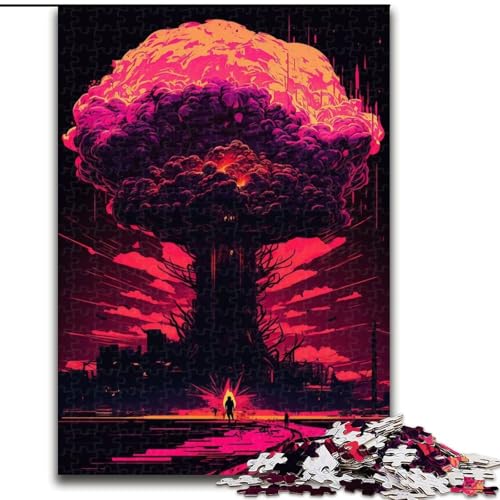 Puzzle für Erwachsene 1000 Explodieren, für und ab 14 Jahren, pädagogisches Lernspielzeug, Familienspiele, Geburtstagsgeschenk (Größe 26x38cm) von NBDSOYEWO