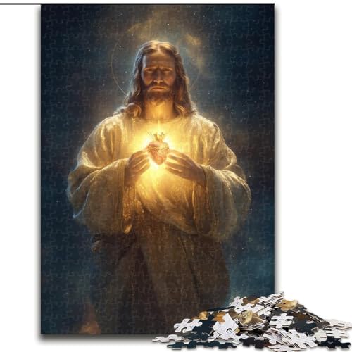 Puzzle für Erwachsene 1000 Jesus Art, für und ab 14 Jahren, pädagogisches Lernspielzeug, Familienspiele, Geburtstagsgeschenk (Größe 26x38cm) von NBDSOYEWO