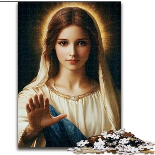Puzzle für Erwachsene 1000 Jungfrau Maria, für und ab 14 Jahren, pädagogisches Lernspielzeug, Familienspiele, Geburtstagsgeschenk (Größe 50x75cm) von NBDSOYEWO