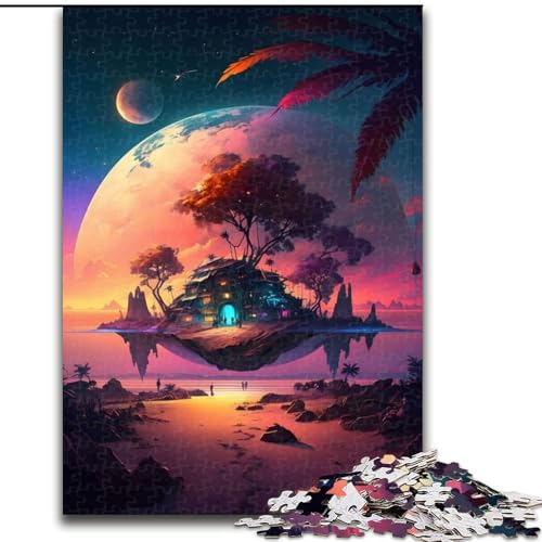Puzzle für Erwachsene 1000 Magische Villa, für und ab 14 Jahren, pädagogisches Lernspielzeug, Familienspiele, Geburtstagsgeschenk (Größe 26x38cm) von NBDSOYEWO