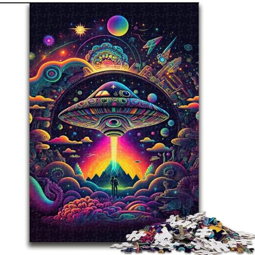 Puzzle für Erwachsene 1000 Psychedelische Natur, für und ab 14 Jahren, pädagogisches Lernspielzeug, Familienspiele, Geburtstagsgeschenk (Größe 50x75cm) von NBDSOYEWO