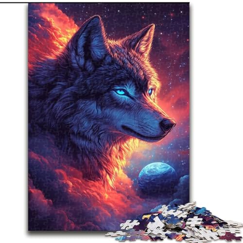 Puzzle für Erwachsene 1000 Space Wolf, für und ab 14 Jahren, pädagogisches Lernspielzeug, Familienspiele, Geburtstagsgeschenk (Größe 50x75cm) von NBDSOYEWO