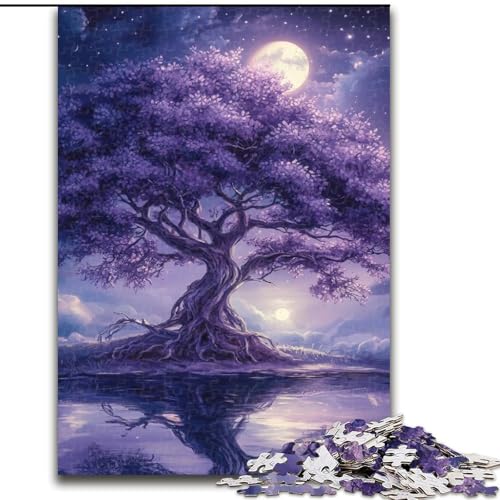 Puzzle für Erwachsene 1000 Teile Baum des Lebens, Familienspiel zum Stressabbau, schwierige Herausforderung, stärkt die Liebe zwischen Paaren (Größe 26x38cm) von NBDSOYEWO