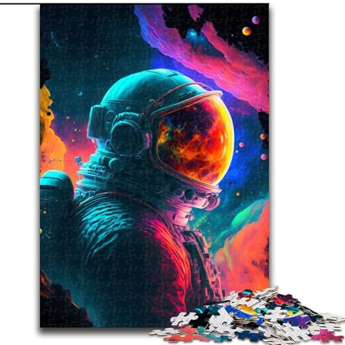Puzzle für Erwachsene und Jugendliche, 1000 Teile, Astronaut der Galaxie, geeignet für Kinder ab 14 Jahren, Lernspiele für zu Hause, DIY-Spielzeug, Kunstwerk, Geschenk (Größe 26x38cm) von NBDSOYEWO