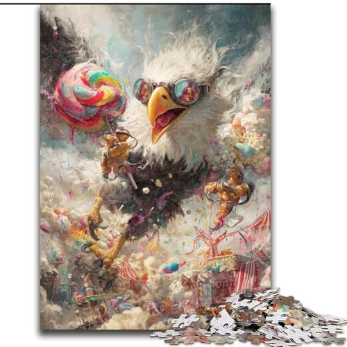 Puzzle für Erwachsene und Jugendliche, 1000 Teile, Fantasy-Adler, geeignet für Kinder ab 14 Jahren, Lernspiele für zu Hause, DIY-Spielzeug, Kunstwerk, Geschenk (Größe 26x38cm) von NBDSOYEWO
