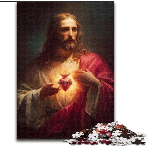 Puzzle für Erwachsene und Jugendliche, 1000 Teile, Jesus, geeignet für Kinder ab 14 Jahren, Lernspiele für zu Hause, DIY-Spielzeug, Kunstwerk, Geschenk (Größe 26x38cm) von NBDSOYEWO