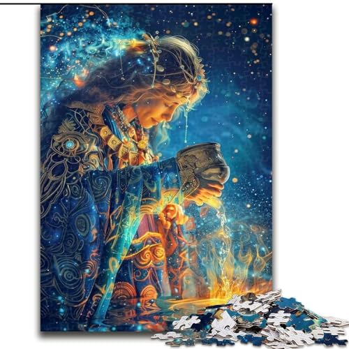 Puzzle für Erwachsene und Jugendliche, 1000 Teile, Jungfrau Maria, anspruchsvolles Spiel, Spielzeug, Wanddekoration, einzigartige Geburtstags (Größe 26x38cm) von NBDSOYEWO