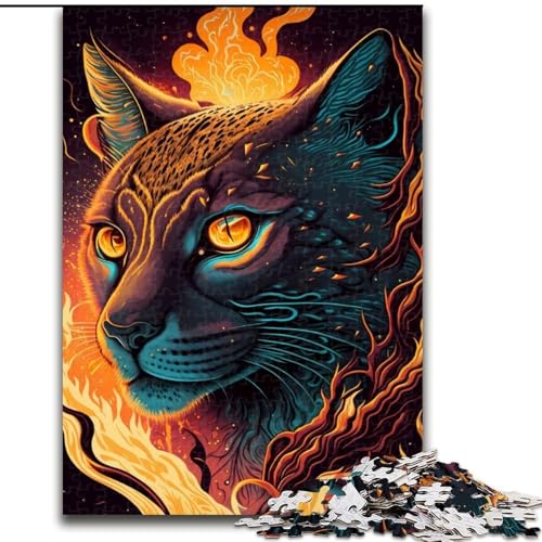 Puzzle für Erwachsene und Jugendliche, 1000 Teile, Lynx Fantasyland, geeignet für Kinder ab 14 Jahren, Lernspiele für zu Hause, DIY-Spielzeug, Kunstwerk, Geschenk (Größe 50x75cm) von NBDSOYEWO