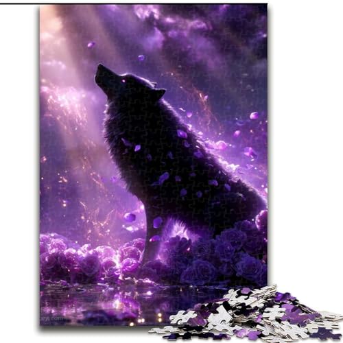 Puzzle für Erwachsene und Jugendliche, 1000 Teile, Tier-Wolf-Kunst, geeignet für Kinder ab 14 Jahren, Lernspiele für zu Hause, DIY-Spielzeug, Kunstwerk, Geschenk (Größe 50x75cm) von NBDSOYEWO