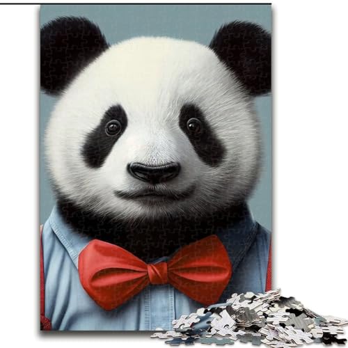 Puzzle für Erwachsene und Jugendliche, 1000 Teile, lustiges Panda-Anzugtier, geeignet für Kinder ab 14 Jahren, Lernspiele für zu Hause, DIY-Spielzeug, Kunstwerk, Geschenk (Größe 26x38cm) von NBDSOYEWO