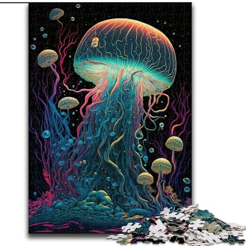 Puzzle für Erwachsene und Jugendliche, 1000 Teile, psychedelische Pilzwälder, geeignet für Kinder ab 14 Jahren, Lernspiele für zu Hause, DIY-Spielzeug, Kunstwerk, Geschenk (Größe 50x75cm) von NBDSOYEWO