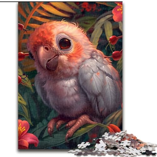 Puzzle für Erwachsene und Teenager, Dschungelpapagei-Puzzle, lustige Aktivität für zu Hause, Spielzeug für Regentage, Geburtstagsgeschenke (Größe 50x75cm) von NBDSOYEWO