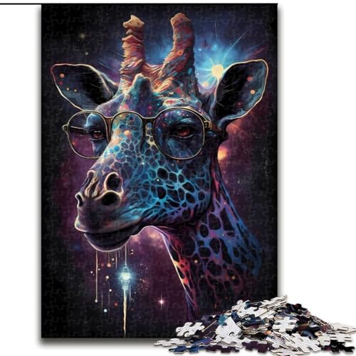 Puzzle für Erwachsene und Teenager, Giraffen-Puzzle, lustige Aktivität für zu Hause, Spielzeug für Regentage, Geburtstagsgeschenke (Größe 50x75cm) von NBDSOYEWO