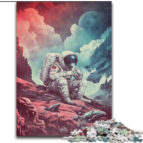 Puzzle für Erwachsene und Teenager, Puzzle Astronauten-Weltraum, lustige Aktivität für zu Hause, Spielzeug für Regentage, Geburtstagsgeschenke (Größe 50x75cm) von NBDSOYEWO