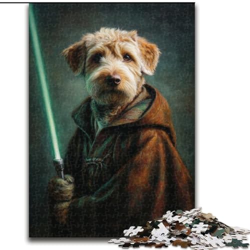 Puzzle für Erwachsene und Teenager, Retro-Hund, lustige Aktivität für zu Hause, Spielzeug für Regentage, Geburtstagsgeschenke (Größe 50x75cm) von NBDSOYEWO