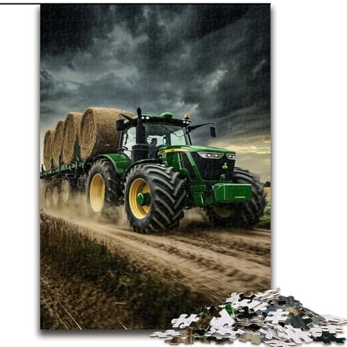 Puzzle für Jugendliche, 1000-teiliges Puzzle Traktor, Lernspielzeug, ganze Familie (Größe 26x38cm) von NBDSOYEWO