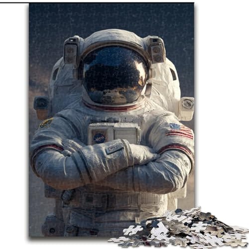 Puzzle für Teenager, 1000 Puzzles, Astronaut, Spielzeug, Lernspiele, stressabbauende Wanddekoration (Größe 50x75cm) von NBDSOYEWO