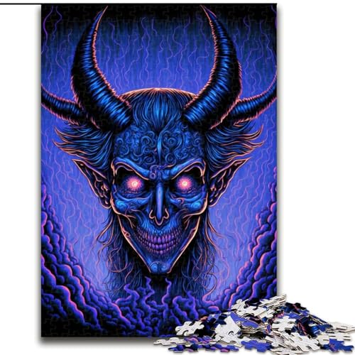 Puzzle für Teenager, 1000 Puzzles, Dämon, Spielzeug, Lernspiele, stressabbauende Wanddekoration (Größe 26x38cm) von NBDSOYEWO