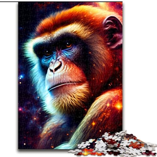 Puzzle für Teenager, 1000 Puzzles, Gorilla, Spielzeug, Lernspiele, stressabbauende Wanddekoration (Größe 26x38cm) von NBDSOYEWO