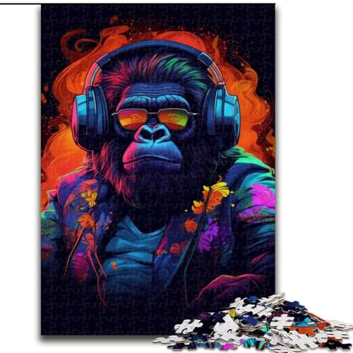 Puzzle für Teenager, 1000 Puzzles, Gorilla-Hop, Spielzeug, Lernspiele, stressabbauende Wanddekoration (Größe 26x38cm) von NBDSOYEWO