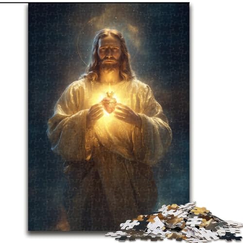 Puzzle für Teenager, 1000 Puzzles, Jesus-Kunst, Spielzeug, Lernspiele, stressabbauende Wanddekoration (Größe 50x75cm) von NBDSOYEWO